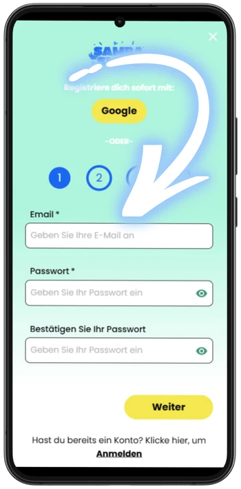 Samba Casino bonus Klicken Sie auf der Startseite auf „Anmelden".