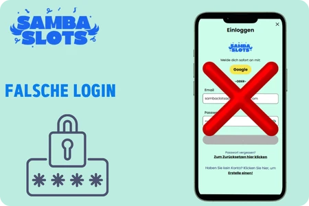 Samba Slots Casino login Falsche Login-Daten