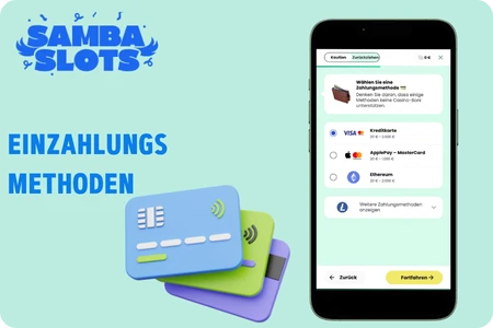 Samba Slots Casino bonus Einzahlungsmethoden
