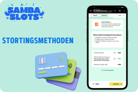 Samba Slots Casino Stortingsmethode