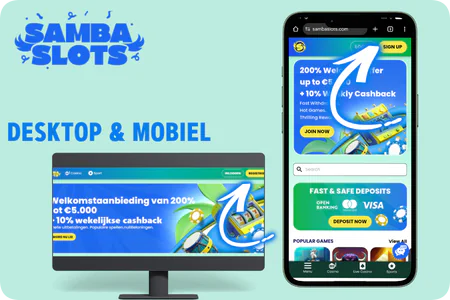 Sambaslots Casino  Desktop & mobiel